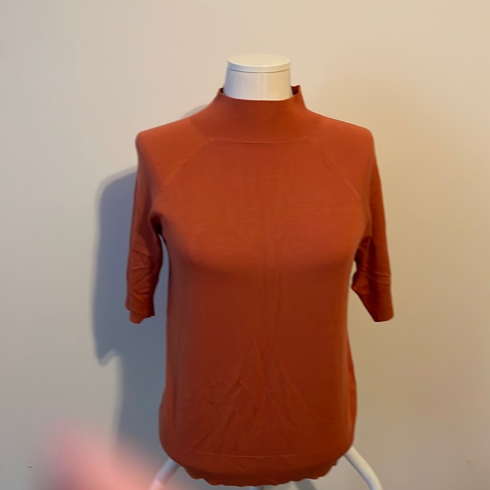 Thin sweater turtleneck shirt sleeve